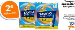 Trekpleister Tampax applicator tampons aanbieding