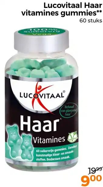 Trekpleister Lucovitaal Haar vitamines gummies aanbieding