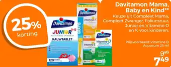 Trekpleister Davitamon Mama, Baby en Kind aanbieding
