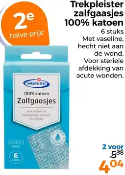 Trekpleister Trekpleister zalfgaasjes 100% katoen aanbieding