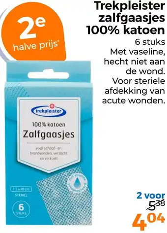 Trekpleister Trekpleister zalfgaasjes 100% katoen aanbieding