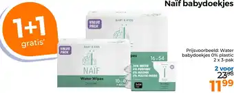 Trekpleister Naïf babydoekjes aanbieding