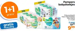 Trekpleister Pampers babydoekjes aanbieding