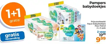 Trekpleister Pampers babydoekjes aanbieding
