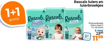 Trekpleister Rascals luiers en luierbroekjes aanbieding