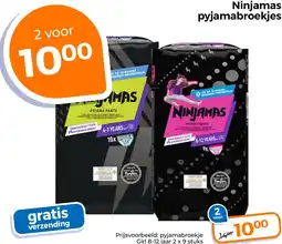 Trekpleister Ninjamas pyjamabroekjes aanbieding