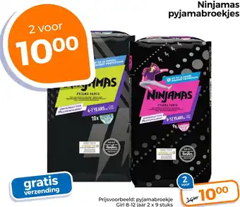 Trekpleister Ninjamas pyjamabroekjes aanbieding