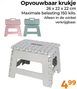 Trekpleister Opvouwbaar krukje aanbieding