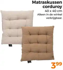 Trekpleister Matraskussen corduroy aanbieding