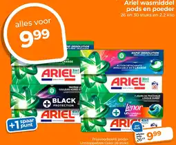 Trekpleister Ariel wasmiddel pods en poeder aanbieding