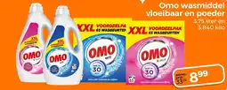 Trekpleister Omo wasmiddel vloeibaar en poeder aanbieding