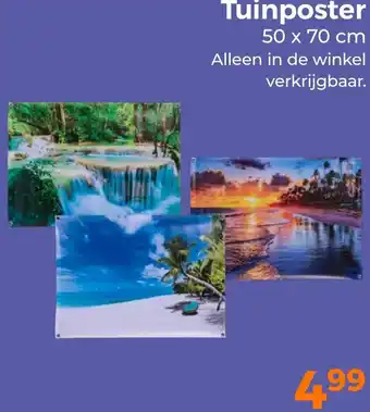 Trekpleister Tuinposter aanbieding