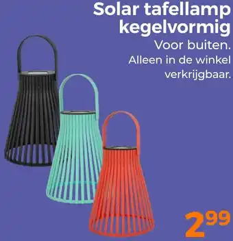 Trekpleister Solar tafellamp kegelvormig aanbieding