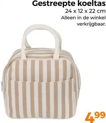 Trekpleister Gestreepte koeltas aanbieding