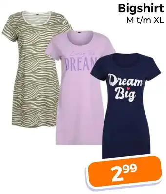 Trekpleister Bigshirt aanbieding