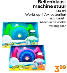 Trekpleister Bellenblaasmachine stuur aanbieding