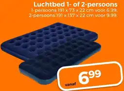 Trekpleister Luchtbed 1- of 2-persoons aanbieding