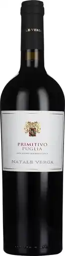 Drankdozijn Natale Verga Puglia Primitivo 75CL aanbieding