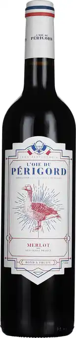 Drankdozijn L'Oie du Périgord Merlot 75CL aanbieding