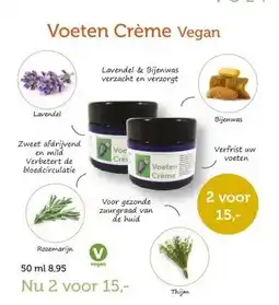 De Rode Pilaren Voeten crème vegan aanbieding