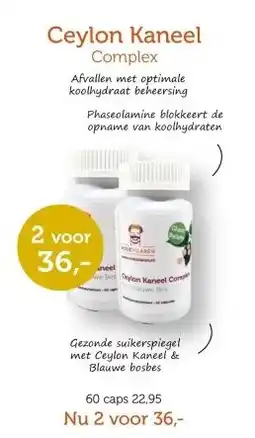 De Rode Pilaren Ceylon kaneel complex aanbieding