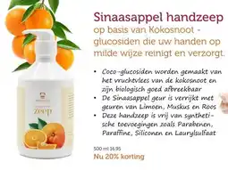 De Rode Pilaren Sinaasappel handzeep aanbieding