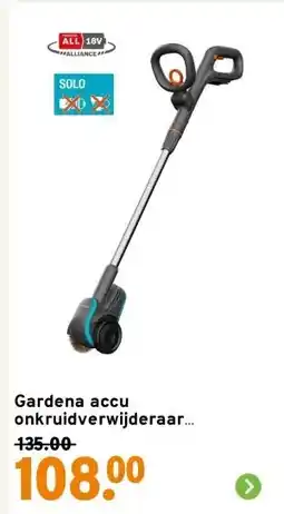 GAMMA Gardena accu onkruidverwijderaar EasyWeed 18V P4A (excl accu en lader) aanbieding