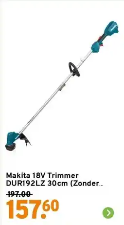 GAMMA Makita 18V Trimmer DUR192LZ 30cm (Zonder accu) aanbieding