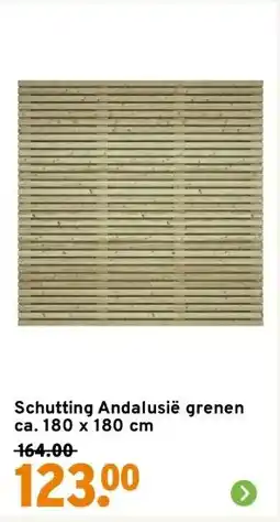 GAMMA Schutting Andalusië grenen ca. 180 x 180 cm aanbieding