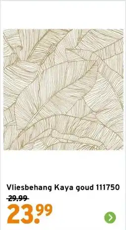 GAMMA Vliesbehang Kaya goud 111750 aanbieding