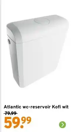 GAMMA Atlantic wc-reservoir Kofi wit aanbieding