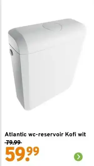 GAMMA Atlantic wc-reservoir Kofi wit aanbieding