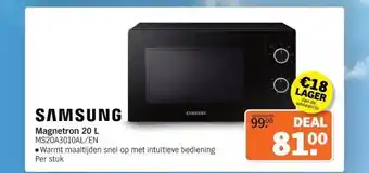 Albert Heijn Magnetron 20 L MS20A3010AL/EN aanbieding