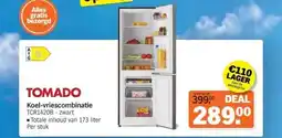 Albert Heijn Koel-vriescombinatie TCR1420B zwart aanbieding
