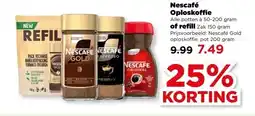 PLUS Nescafé Oploskoffie of refill aanbieding