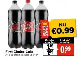 Vomar Voordeelmarkt First Choice Cola aanbieding