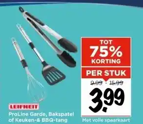 Vomar Voordeelmarkt LEIFHEIT ProLine Garde, Bakspatel of Keuken-& BBQ-tang aanbieding