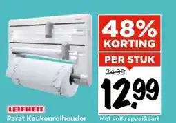 Vomar Voordeelmarkt LEIFHEIT Parat Keukenrolhouder aanbieding
