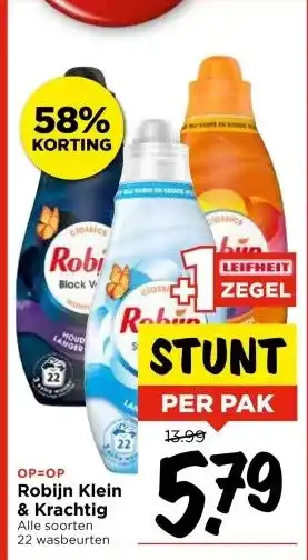 Vomar Voordeelmarkt Robijn Klein & Krachtig aanbieding