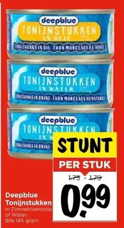 Vomar Voordeelmarkt Deepblue Tonijnstukken aanbieding
