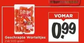 Vomar Voordeelmarkt Geschrapte Worteltjes aanbieding