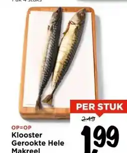 Vomar Voordeelmarkt Klooster Gerookte Hele Makreel aanbieding