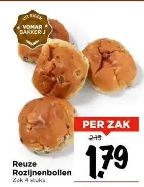 Vomar Voordeelmarkt Reuze Rozijnenbollen aanbieding