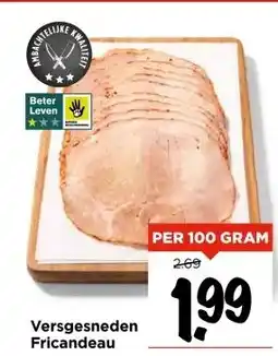 Vomar Voordeelmarkt Versgesneden Fricandeau aanbieding