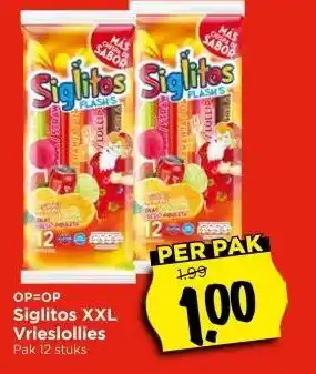 Vomar Voordeelmarkt Siglitos XXL Vrieslollies aanbieding