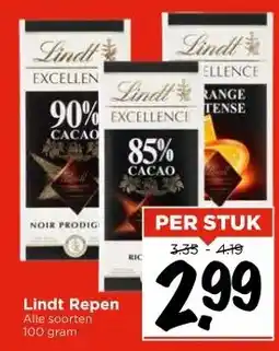 Vomar Voordeelmarkt Lindt Repen aanbieding