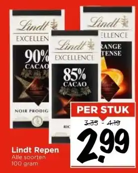 Vomar Voordeelmarkt Lindt Repen aanbieding