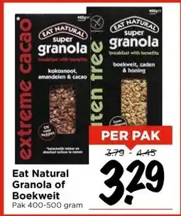Vomar Voordeelmarkt Eat Natural Granola of Boekweit aanbieding