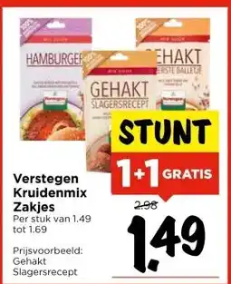 Vomar Voordeelmarkt Verstegen Kruidenmix Zakjes aanbieding