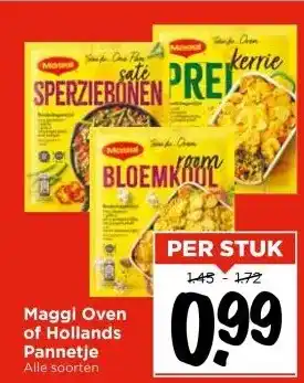 Vomar Voordeelmarkt Maggi Oven of Hollands Pannetje aanbieding